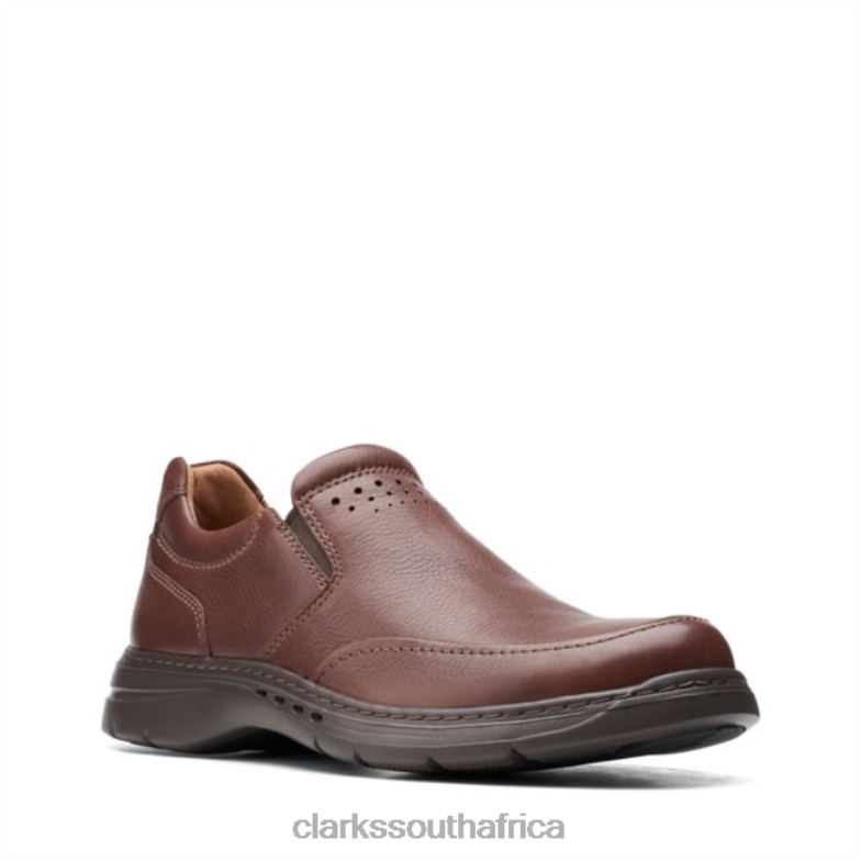 Un Brawley Step Mahoga Ny Leather Clarks Mahoga Ny Leather 840406589 Men Clarks Mahogany Leather