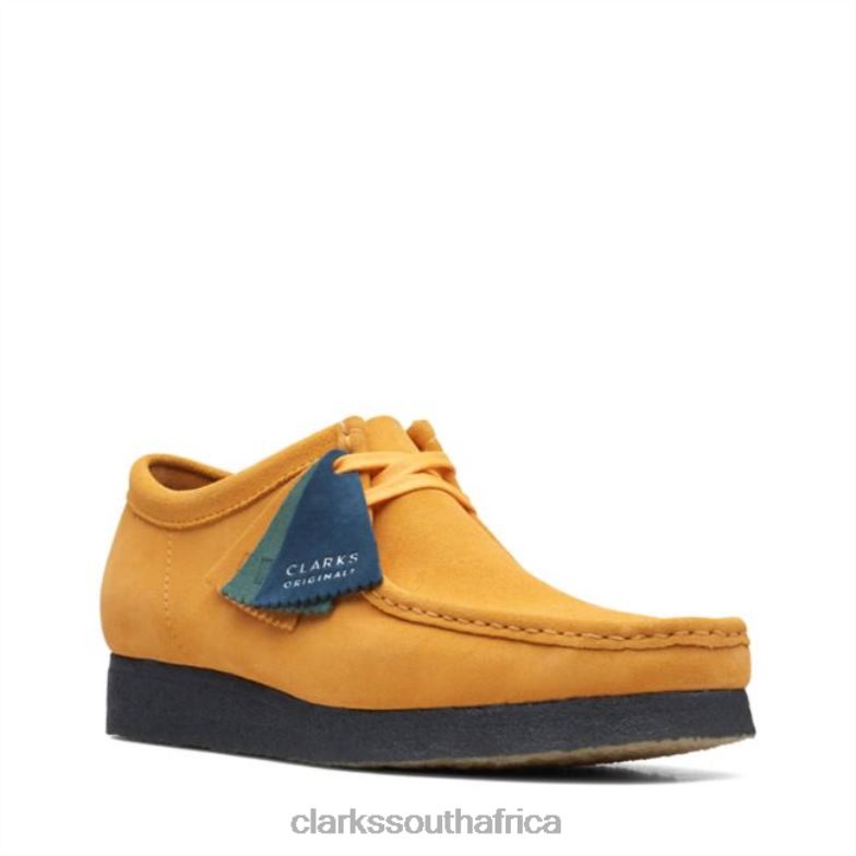 Wallabee Yel Low/Blue Clarks Yel Low/Blue 840406637 Men Clarks Yellow/Blue