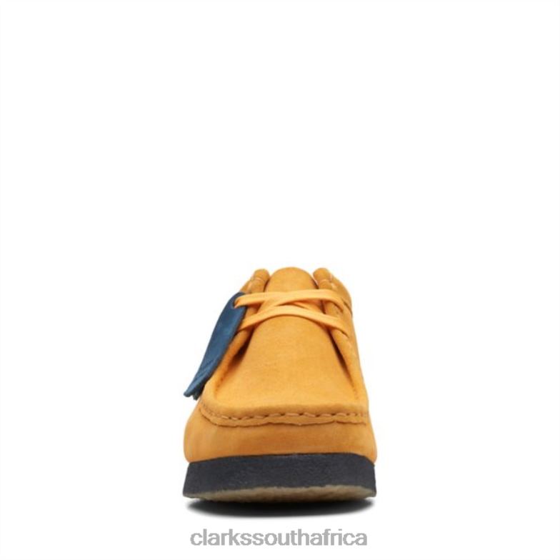 Wallabee Yel Low/Blue Clarks Yel Low/Blue 840406637 Men Clarks Yellow/Blue