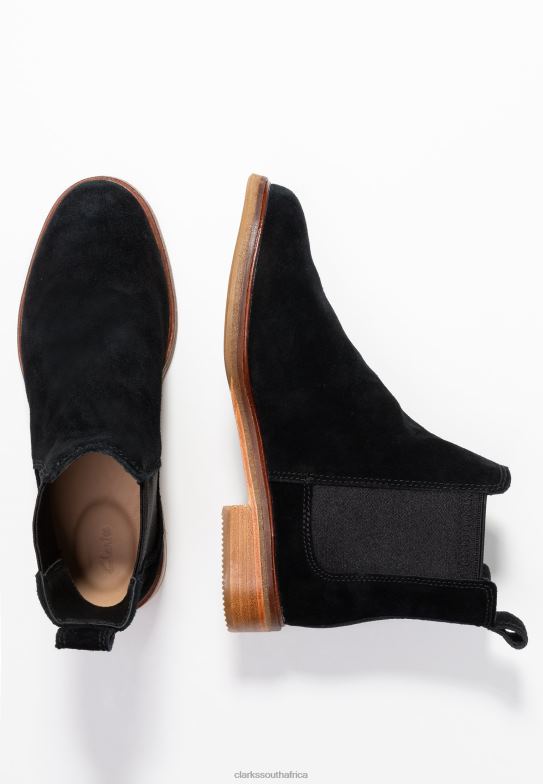 Arlo Ankle Boots Clarks Black 840407087 Unisex Clarks Black