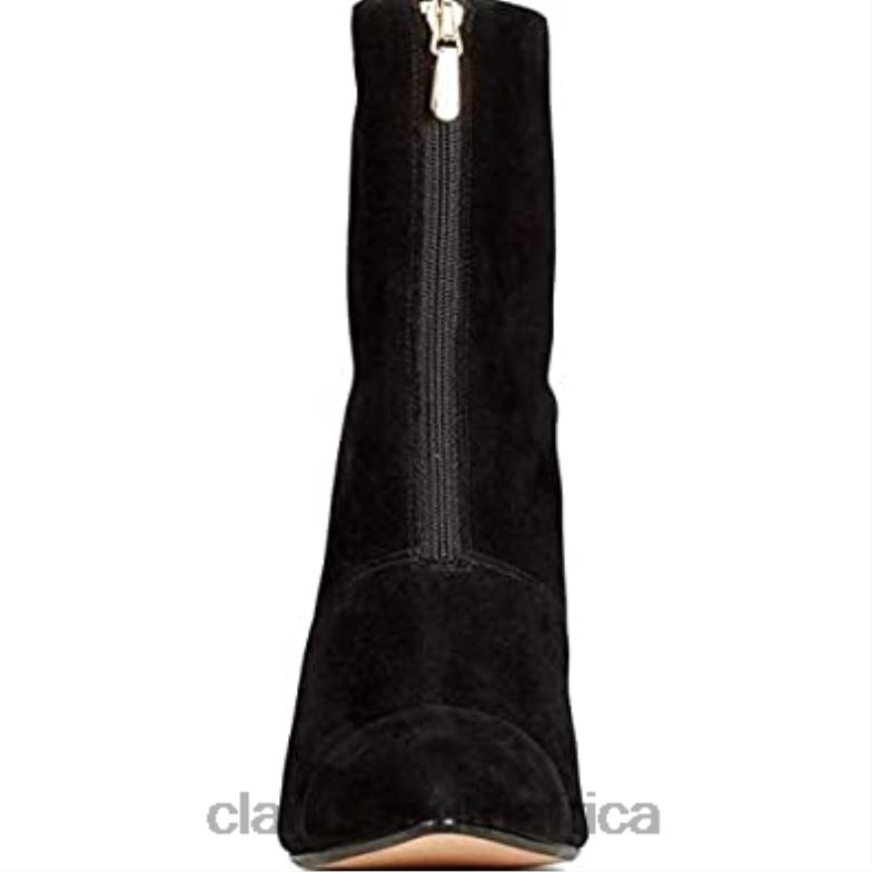 Clarks Black Laina 85 Suede Ankle Boots Black 840401 Unisex Clarks Black