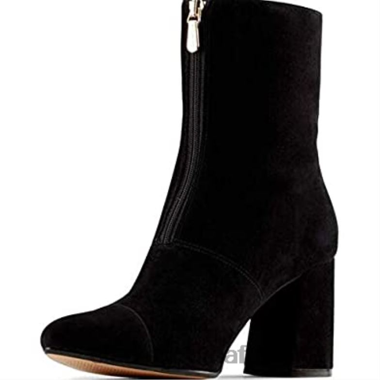 Clarks Black Laina 85 Suede Ankle Boots Black 840401 Unisex Clarks Black