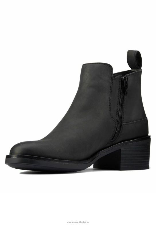 Clarks Memi Zip Ankle Boots Black 840407074 Unisex Clarks Black