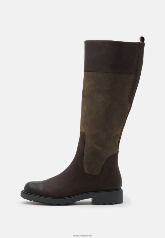 Dark Brown Orinoco Boots Clarks 840407092 Unisex Clarks Dark Brown