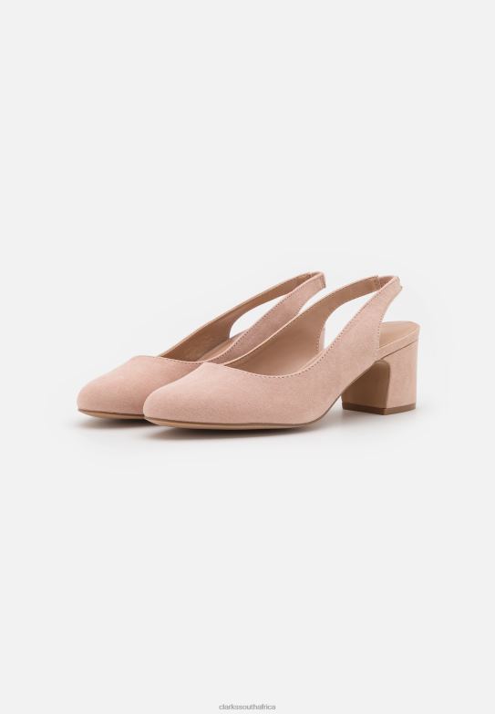 Clarks Light Pink Classic Heels 840406985 Unisex Clarks Light Pink