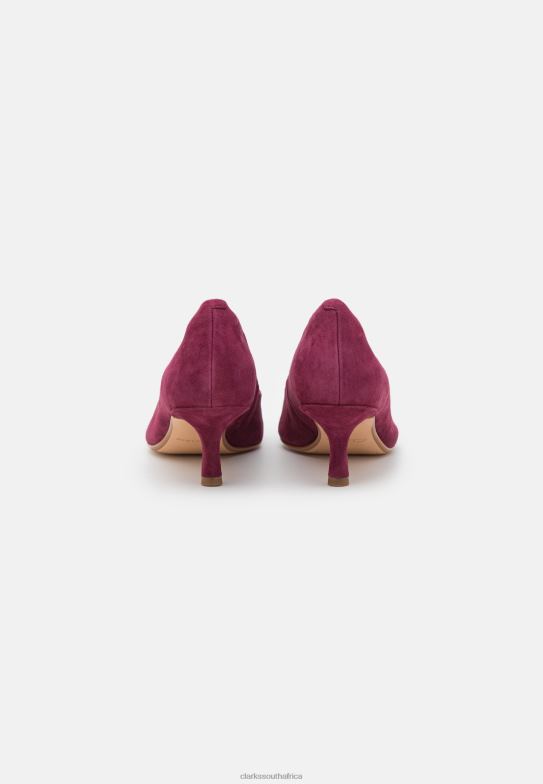 Clarks Merlot Violet Classic Heels 840406961 Unisex Clarks Merlot