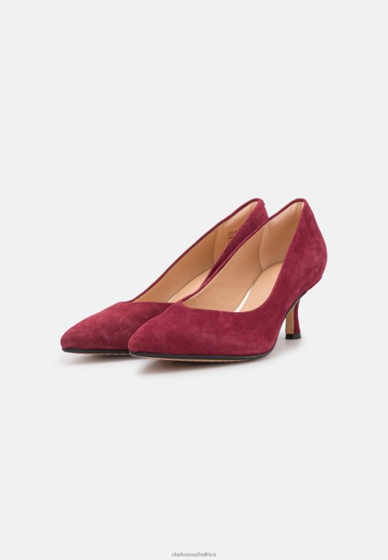 Clarks Wine Court Classic Heels 840406969 Unisex Clarks Wine
