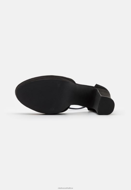 Black Clarks High Heels 840407019 Unisex Clarks Black