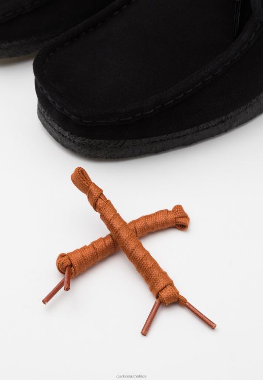 Black Wallabee Casual Lace-Ups Clarks 840407140 Unisex Clarks Black