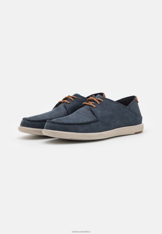 Navy Bratton Tie Lace-Ups Clarks 840407156 Unisex Clarks Navy
