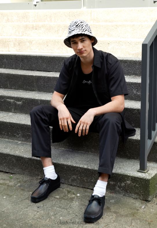 Wallabee Casual Lace-Ups Black Clarks 840407118 Unisex Clarks Black