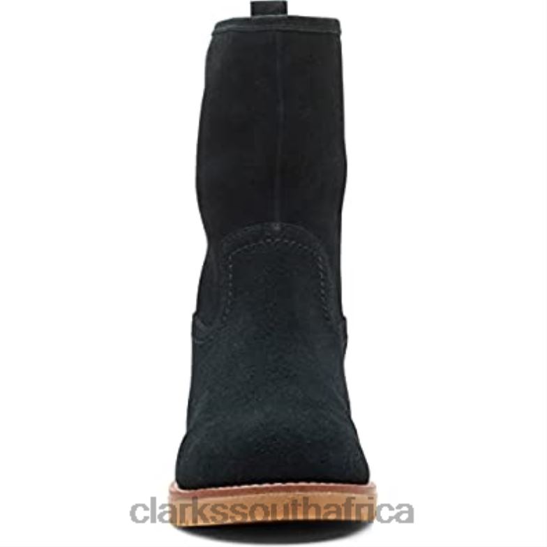 Black Suede Clarks Eden Mid Hi 840402707 Unisex Clarks Black Suede