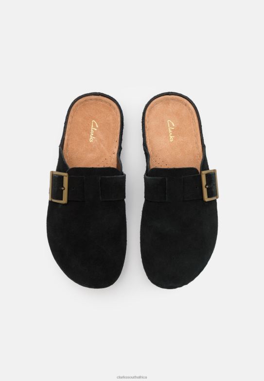 Brookleigh Mule Slippers Clarks Black 840406949 Unisex Clarks Black