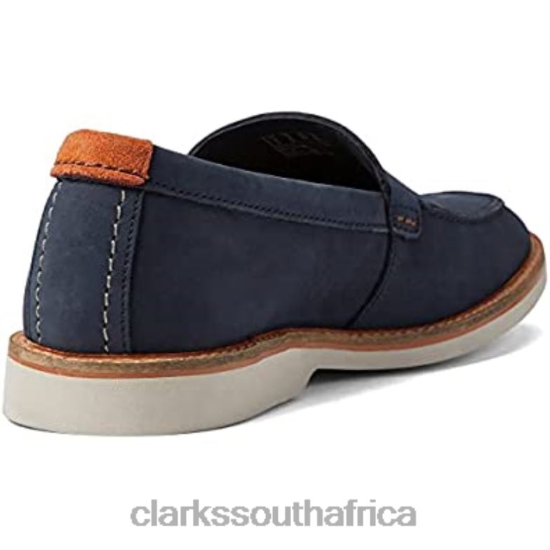 Clarks Atticuslt Edge Navy Nubuck 84040746 Unisex Clarks Navy Nubuck