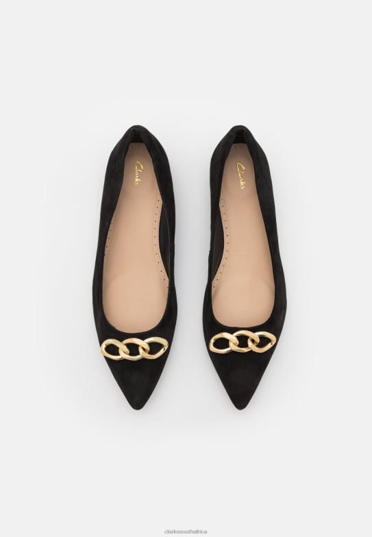 Clarks Black Laina Ballet Pumps 840407057 Unisex Clarks Black