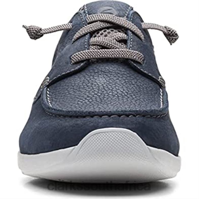 Clarks Gorwmoc Navy Nubuck 84040866 Unisex Clarks Navy Nubuck