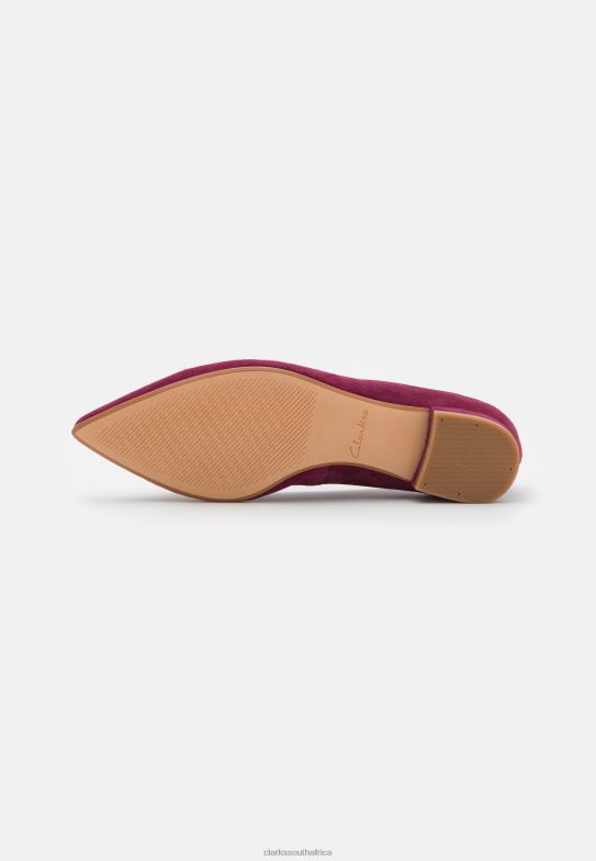 Clarks Laina Ballet Pumps Burdeos 840407058 Unisex Clarks Burdeos