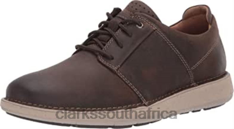 Clarks Un Larvik Lace Brown Oily Leather 84040810 Unisex Clarks Brown Oily Leather
