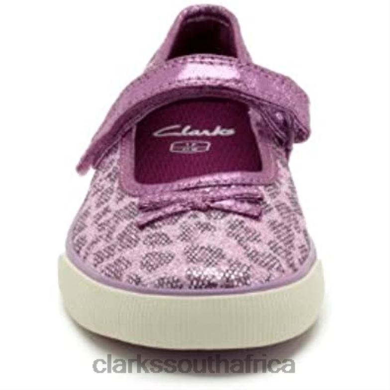 Purple Clarks Glamit Junior 840402464 Unisex Clarks Purple