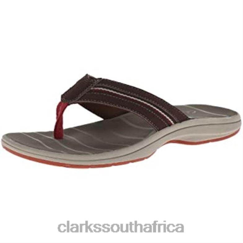 Whelkie Beach Flip Flop Brown Clarks 840401782 Unisex Clarks Brown