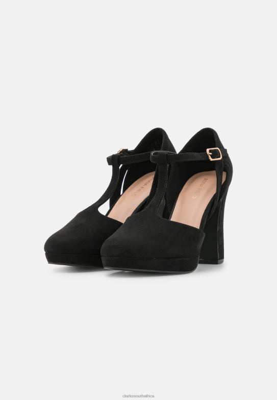 Black Clarks Platform Heels 840407008 Unisex Clarks Black