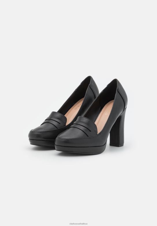 Clarks Black Platform Heels 840407001 Unisex Clarks Black