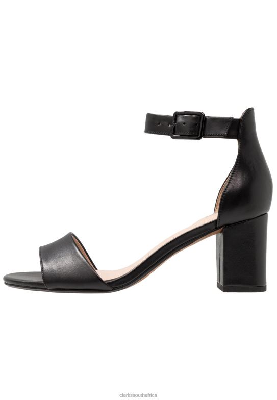 Black Deva Mae Sandals Clarks 840406908 Unisex Clarks Black