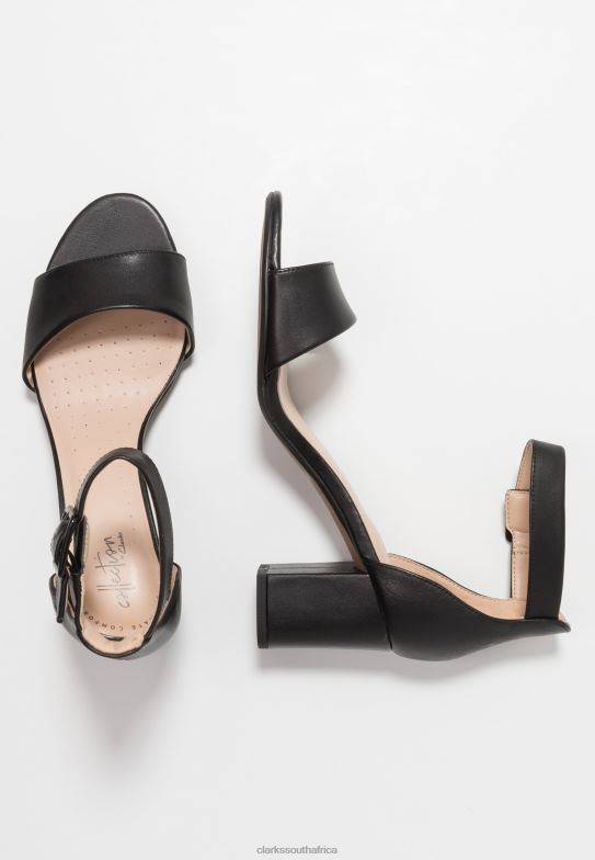 Black Deva Mae Sandals Clarks 840406908 Unisex Clarks Black