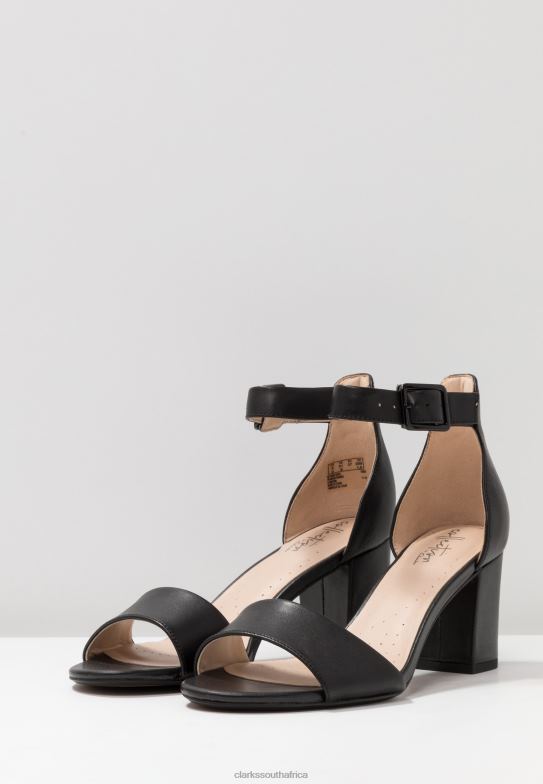 Black Deva Mae Sandals Clarks 840406908 Unisex Clarks Black