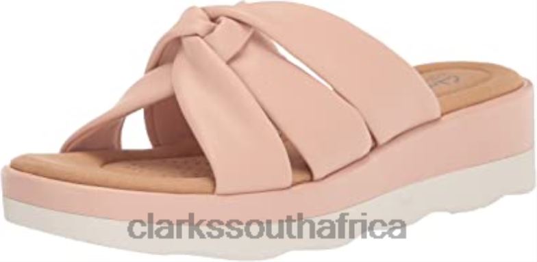 Clarks Unisex-Adult Clara Charm Wedge Sandal Light Pink Synthetic 840402698 Unisex Clarks Light Pink Synthetic