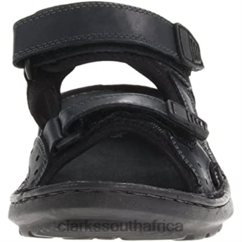 Swing Away Open Toe Leather Sport Sandal Black Clarks 840402494 Unisex Clarks Black