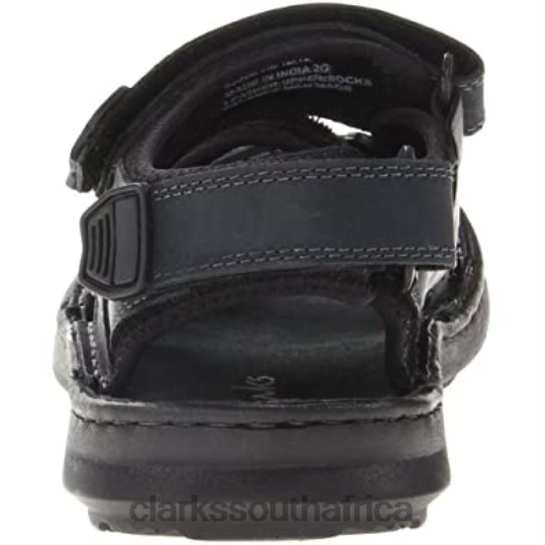 Swing Away Open Toe Leather Sport Sandal Black Clarks 840402494 Unisex Clarks Black