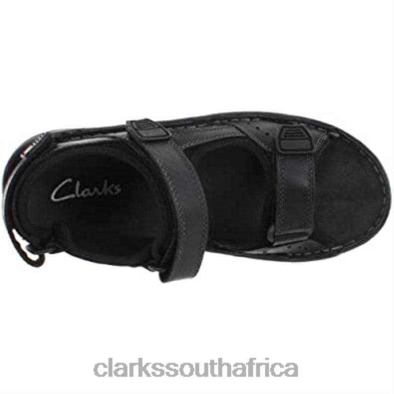 Swing Away Open Toe Leather Sport Sandal Black Clarks 840402494 Unisex Clarks Black