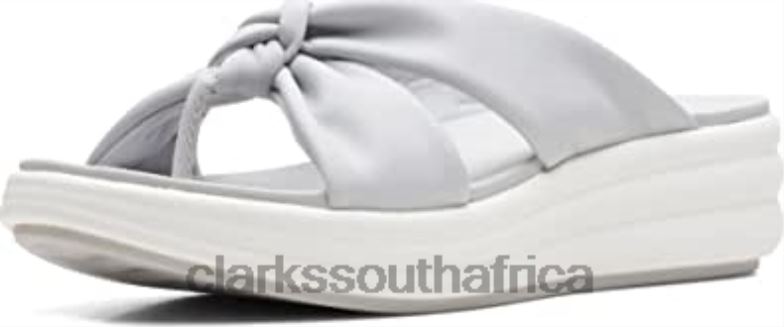 Unisex-Adult Drift Ave Wedge Sandal Clarks Light Grey 8404063 Unisex Clarks Light Grey