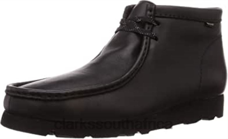 Black Leather Clarks Originals Wallabee Gtx Dress Shoes 84040555 Unisex Clarks Black Leather