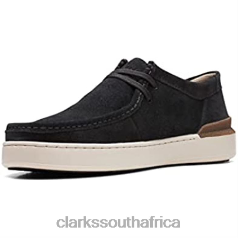 Clarks Court Lite Wally Suede Shoes Black 840401098 Unisex Clarks