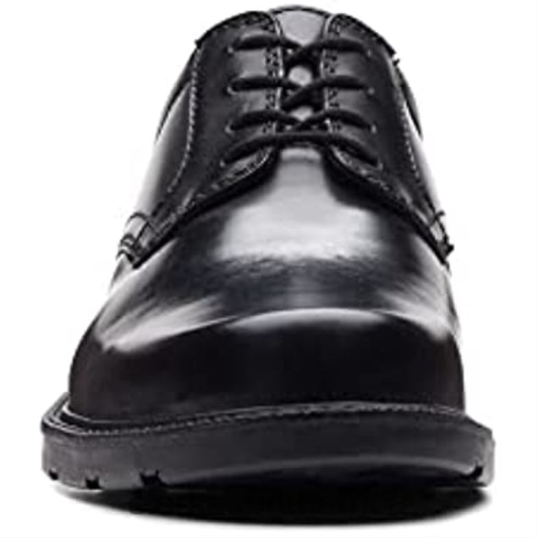 Clarks Kerton Lace Leather Shoes Black 84040827 Unisex Clarks