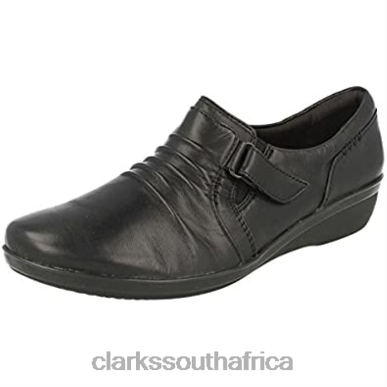 Clarks Ladies Everlay Coda Black Leisure Shoes 840401640 Unisex Clarks