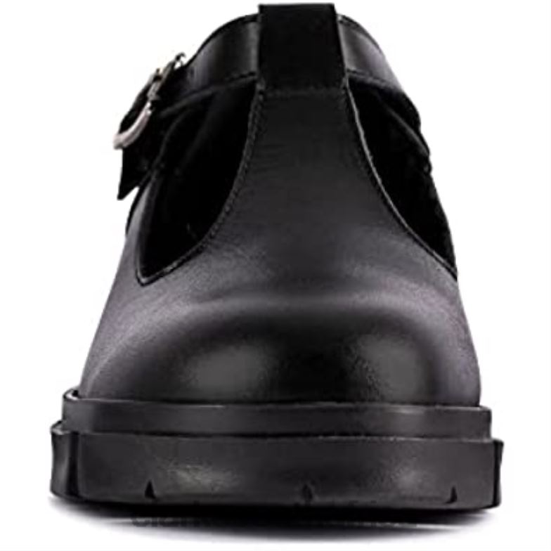 Clarks Teala Bar Leather Shoes Black 8404051 Unisex Clarks