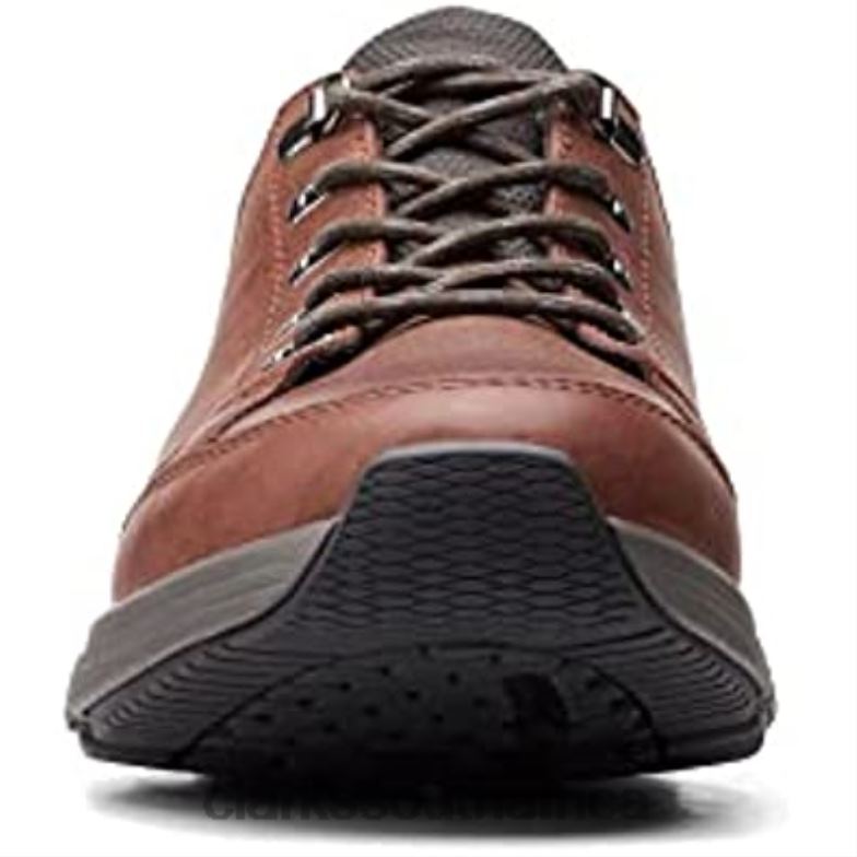 Clarks Wave 20 Vibe Leather Shoes Brown 84040721 Unisex Clarks