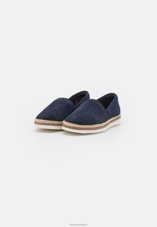Navy Clarks Serena Slip-Ons 840406944 Unisex Clarks Navy