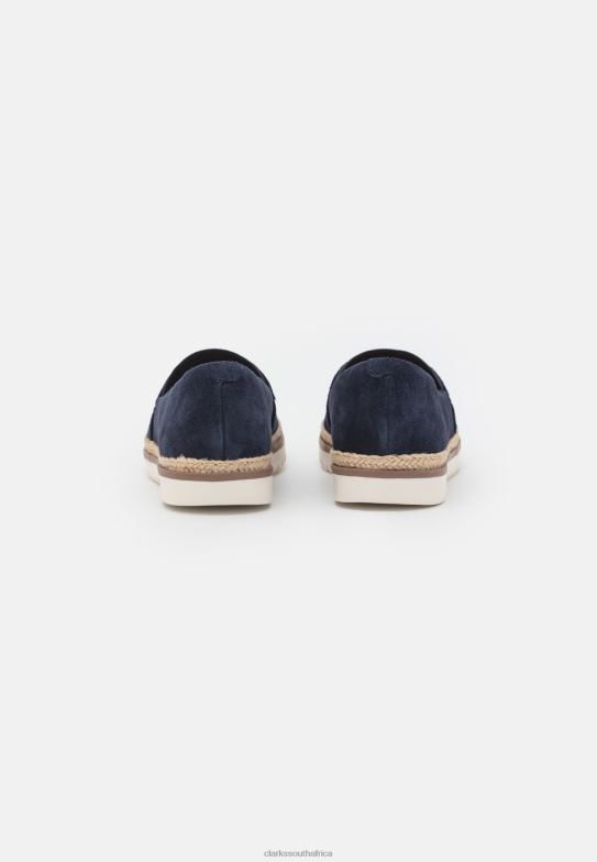 Navy Clarks Serena Slip-Ons 840406944 Unisex Clarks Navy