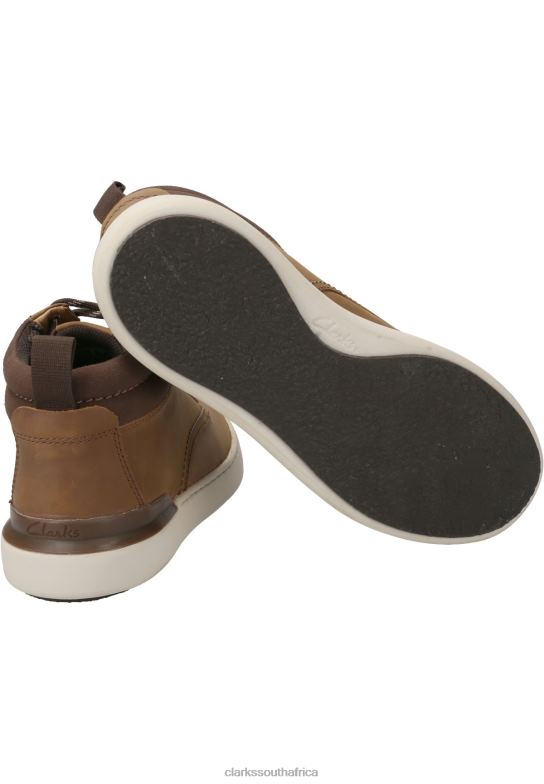 Clarks High-Top Trainers Braun 840407098 Unisex Clarks Braun