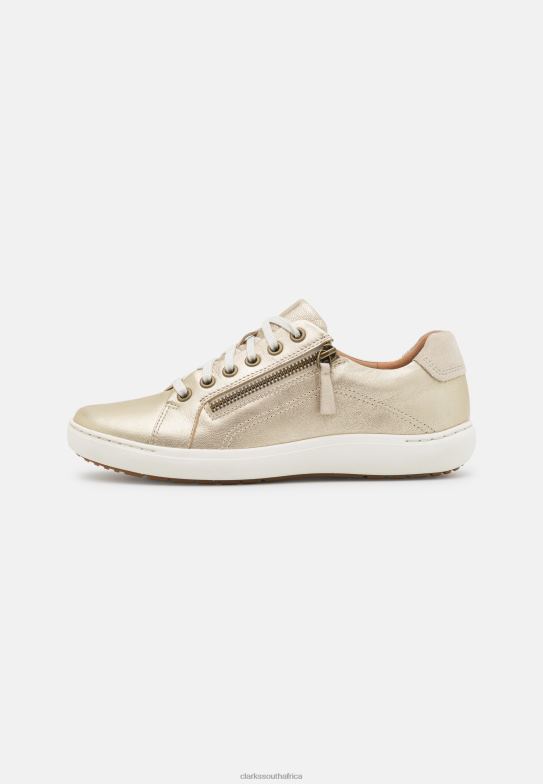 Nalle Lace Trainers Champagne Clarks 840406902 Unisex Clarks Champagne
