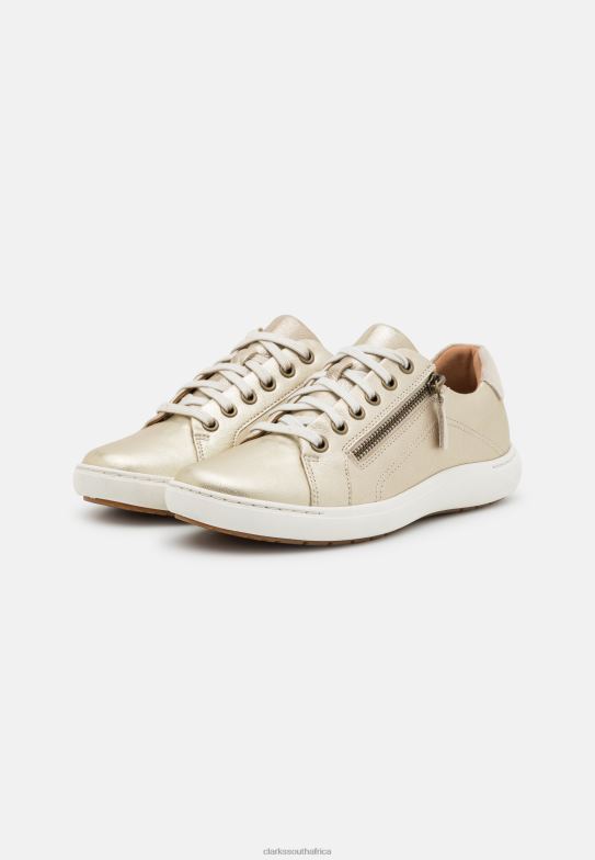 Nalle Lace Trainers Champagne Clarks 840406902 Unisex Clarks Champagne