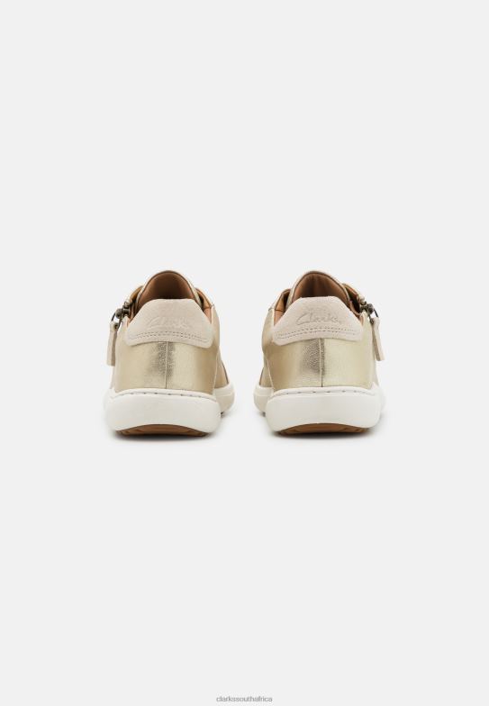 Nalle Lace Trainers Champagne Clarks 840406902 Unisex Clarks Champagne