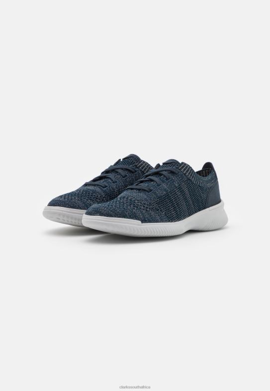 Navy Clarks Donaway Trainers 840407107 Unisex Clarks Navy