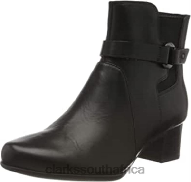 Black Clarks Women's Un Damson Mid Ankle Boots 84040915 Women Clarks Black