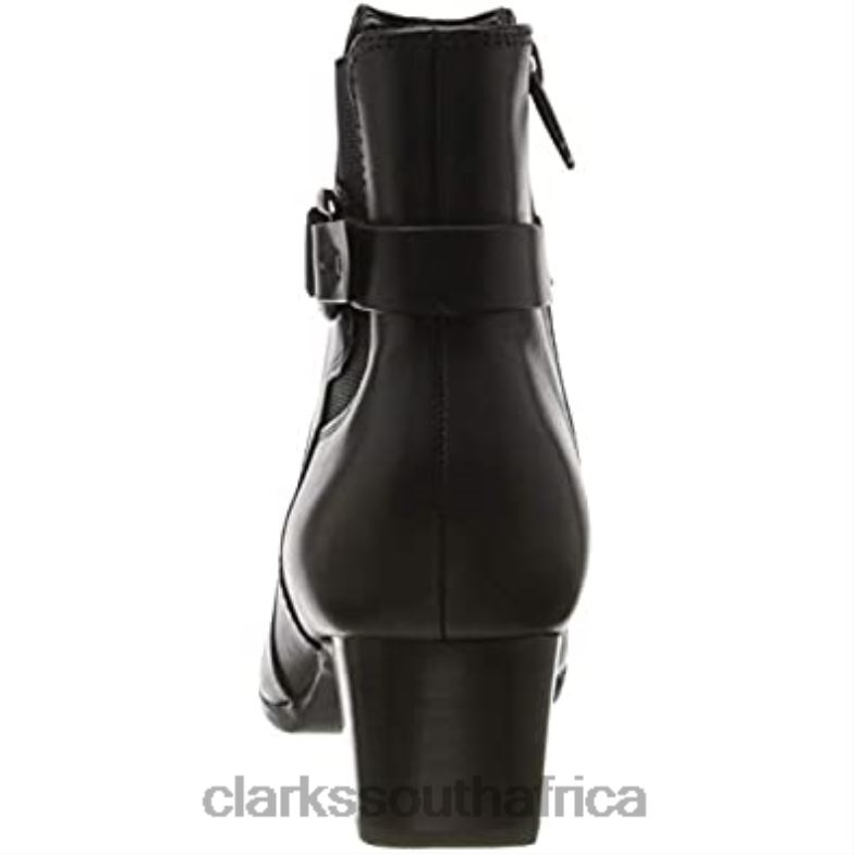 Black Clarks Women's Un Damson Mid Ankle Boots 84040915 Women Clarks Black