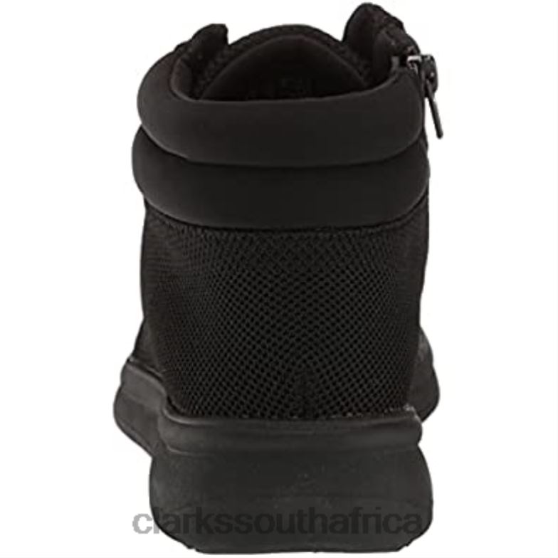 Black Knit Clarks Women's Ezera Tie Ankle Boot 840402275 Women Clarks Black Knit